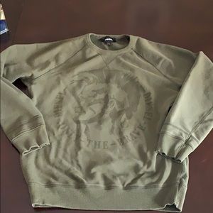 Men’s large diesel sweatshirt olive green